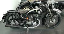 =DKW NZ 350, Bj. 1939, 346 ccm, 11,5 PS, gesehen im Audi-Museum Ingolstadt im April 2019.