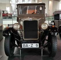=Wanderer W 10/II, Bj. 1928, 1940 ccm, 40 PS, steht im Audi-Museum Ingolstadt im April 2019.