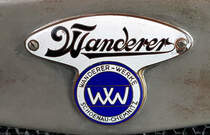 =Frontemblem des Wanderer W 10/II, Bj. 1928, 1940 ccm, 40 PS, gesehen im Audi-Museum Ingolstadt im April 2019.