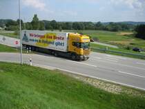 Ein Hol�ndischer LKW auf der B 388