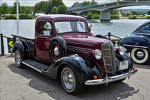 Dodge Pickup, BJ 1936, 6 Zyl. Benzinmotor, 3202 ccm,  aufgenommen beim Oldtimertreff in Remich. 14.07.2019