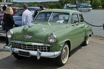 Studebaker Champion, Bj 1949, 6 Zyl., 2800 ccm, 80 Ps, aufgenommen beim Oldtimertreff in Remich. 14.07.2019