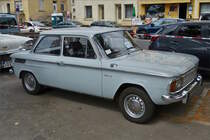 NSU Typ 110, Bj 1965, 1100 ccm, 55 Ps, war beim Oldtimertreff in Remich zu sehen. 