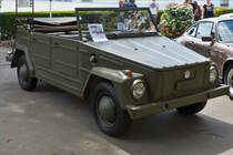 Auch dieser VW Kübelwagen, Bj 1971, 1534 ccm, 4 Zyl, 48 Ps, war beim Oldtimertreff in Remich zu sehen. 14.07.2019