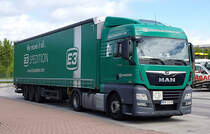 =MAN TGX 18.450 der  E3spedition  rastet an der A 7 im Mai 2019