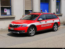 SBB - Einsatzwagen der SBB Feuerwehr ein Skoda Octaiva in Olten am 13.07.2019