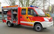 IVECO-Magirus - TSF-W, Modell 2009 - laut Zeitung das erste zugelassene Fahrzeug dieses Typs in Europa - 08.03.2009 in Flamersheim (EU).