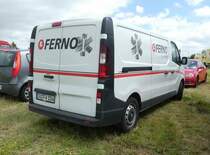 =Renault Trafic als Servicemobil der Firma FERNO steht auf dem Besucherparkplatz der Rettmobil 2019 in Fulda, 05-2019