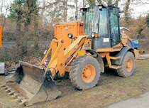 Radlader CASE 121 E - 07.03.2009 - Steinbachtalsperre Euskirchen