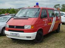 =VW T 4 der Feuerwehr FUCHSSTADT, steht auf dem Besucherparkplatz der Rettmobil 2019 in Fulda, 05-2019
