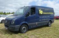 =VW Crafter von Autoservice HOCHLEITNER, steht auf dem Besucherparkplatz der Rettmobil 2019 in Fulda, 05-2019