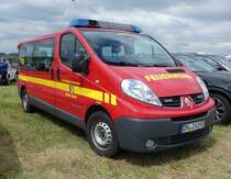 =Renault Trafic als MTF der Feuerwehr JÜLICH, steht auf dem Besucherparkplatz der Rettmobil 2019 in Fulda, 05-2019