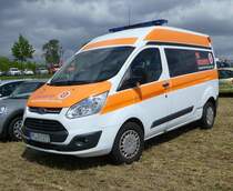 =Ford Transit der Johanniter OV LUDWIGSHAFEN, gesehen auf dem Besucherparkplatz der Rettmobil 2019 in Fulda, 05-2019