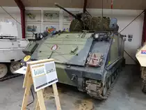 Schützenpanzer M92 der dänischen Armee, 265 PS Dieselmotor, 25mm Maschinenkanone, Umbau aus einem M113A2, Dänisches Feuerwehr- und Panzermuseum Oksbol (26.07.2019)