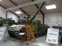 Kampfpanzer Centurion, 51 to., 650 PS Benzinmotor, 105 mm Kanone, Dänisches Feuerwehr- und Panzermuseum Oksbol (26.07.2019)