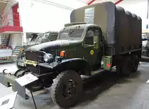 GMC 2 1/2 to. Truck, Luftabwehr Mechaniker Fahrzeug der dänischen Armee, Baujahr 1951, Dänisches Feuerwehr- und Panzermuseum Oksbol (26.07.2019)