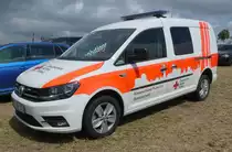 =VW Caddy vom DRK KV PEINE, abgestellt auf dem Besucherparkplatz der Rettmobil 2019 in Fulda, 05-2019