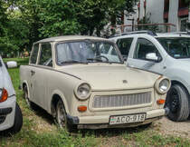 Trabant 601, aufgenommen in Pecs (HU), 07.2019.