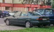 Toyota Camry, aufgenommen in Pecs (HU), 07.2019.