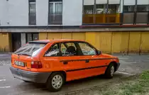 Opel Astra F, aufgenommen in Pecs (HU), 07.2019.