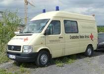 =VW LT 35 TDI vom DRK KV WESERBERGLAND, abgestellt auf dem Besucherparkplatz der Rettmobil 2019 in Fulda, 05-2019