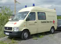 =VW LT 35 TDI vom DRK KV WESERBERGLAND, abgestellt auf dem Besucherparkplatz der Rettmobil 2019 in Fulda, 05-2019