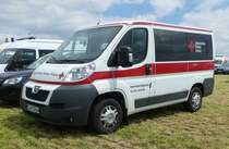 =Peugeot Boxer des DRK KV MÜGGELSPREE, steht auf dem Besucherparkplatz der Rettmobil 2019 in Fulda, 05-2019