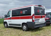 =Peugeot Boxer des DRK KV MÜGGELSPREE, steht auf dem Besucherparkplatz der Rettmobil 2019 in Fulda, 05-2019