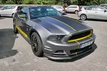 Ford Mustang Cabrio am Kloster Machern, Zeltingen, 21.8.18