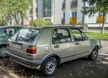 VW Golf II Rückansicht. Foto: Pecs (HU), 07.2019.