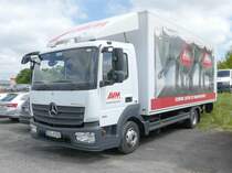 =MB Atego 816 der Firma AVM, abgestellt auf dem Besucherparkplatz der Rettmobil 2019 in Fulda, 05-2019