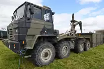 Dieser Foden Drops 8x8 ist ehemaliger Schwerlasttransporter der Britischen Armee. (Fairford, Juli 2019)