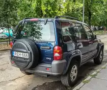 Rückansicht: Jeep Liberty. Foto: Budapest (HU), 07.2019.
