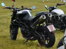 Eine Moto Morini Corsaro ZZ, so gesehen im Juli 2019 in Fairford.