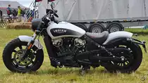 Eine Indian Scout war Anfang Juli 2019 in Fairford zu sehen.