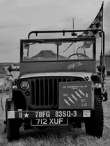 Dieser Willy´s Jeep MB  Twilight Tear  war im Juli 2019 in Fairford ausgestellt.