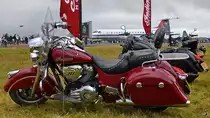Eine Indian Chief Classic war Anfang Juli 2019 in Fairford ausgestellt.