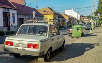 Rückansicht eines Wartburg 1.3 Foto: Pecs (HU), Juli, 2019.