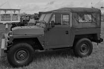 Ein Land Rover der Britischen Armee war Anfang Juli 2019 in Fairford zu sehen.