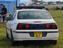 Ein Chevrolet Impala der Polizei der U.S. Air Force. (Fairford, Juli 2019)