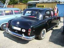 Heckansicht eines Mercedes Benz W120 180b  Taxi . Oldtimertreffen Industriemuseum Ennepetal am 04.08.2019.