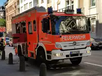 =MB Atego 1529 als Löschgruppenfahrzeug LF 20/16 der Feuerwehr WIESBADEN bei einem Einsatz im Juni 2019