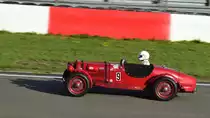 Aston Martin Speed Ulster (1937), beim 47. AvD - Oldtimer Grand Prix, 9.-11. August 2019 / Nürburgring, Rennen 13 Vintage Sports Car Trophy. Aufnahme 10.8.2019 von einer Zuschauer- Tribühne