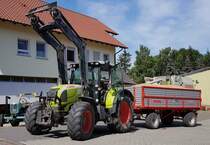 =Claas, steht im Juli 2019 in Hünfeld