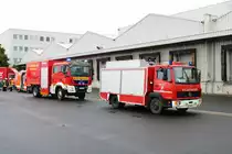 Feuerwehr Erlensee MAN TGM GW-L und Feuerwehr Roßdorf am 17.08.19 bei einer Jugendfeuerwehrübung 