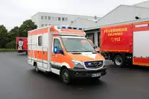 DRK OV Langenselbold Mercedes Benz Sprinter RTW am 17.08.19 bei einer Jugendfeuerwehrübung 