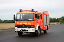 Feuerwehr Langenselbold Mercedes Benz Atego LF10 am 17.08.19 bei einer Jugendfeuerwehrübung 
