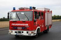 Feuerwehr Bruchköbel IVECO Magirus LF am 17.08.19 bei einer Jugendfeuerwehrübung 