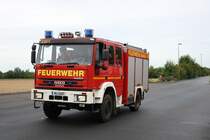Feuerwehr Hanau IVECO Magirus LF am 17.08.19 bei einer Jugendfeuerwehrübung 