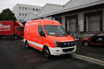 Feuerwehr Langenselbold VW Crafter VRW am 17.08.19 bei einer Jugendfeuerwehrübung 